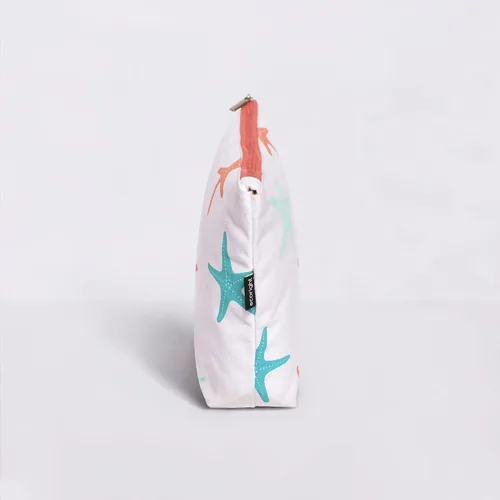 Vista 7 de Eco Right Bolsa de cosméticos de lona: bolsa de maquillaje de viaje para mujeres y niñas, organizador de monedero con cremallera, elegante estética