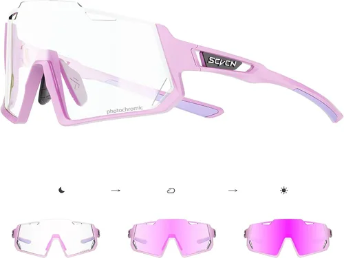 Vista 9 de SCVCN Gafas de ciclismo fotocromáticas Gafas de sol deportivas transparentes hombres mujeres MTB BMX Running Driving