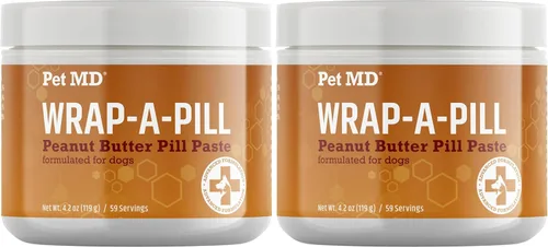 Vista 10 de Pet MD Wrap A Pill Paste - Pastilla con sabor a tocino para perros, crea un bolsillo para ocultar pastillas y medicamentos, 59 porciones Haz un