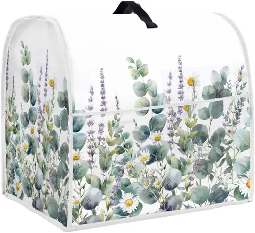 Vista 7 de Funda para batidora de pie de libélula bohemia compatible con mezclador de cocina de 4.5 a 5 cuartos de galón, a prueba de polvo, cubierta