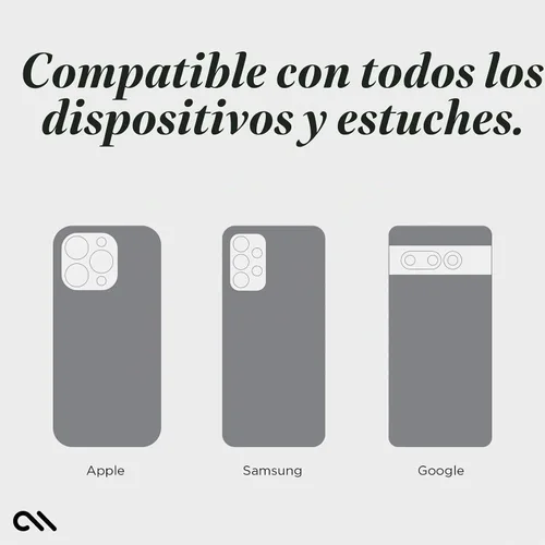 Vista 3 de Case-Mate Minis - Agarradera/Soporte para Celular - Cristal Negro