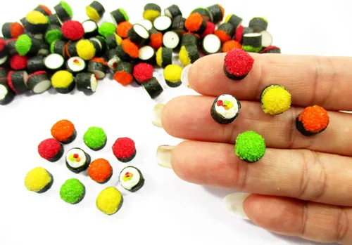 Vista 6 de Casa de muñecas Comida 20 Japonés Comida Sushi Tekkamaki Miniatura Alimentos Sueltos 14996