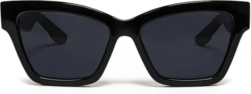 Vista 9 de VISOONE Cat Eye Sunglasses for Women Men Designer Retro UV400 Shades Negro/Marrón