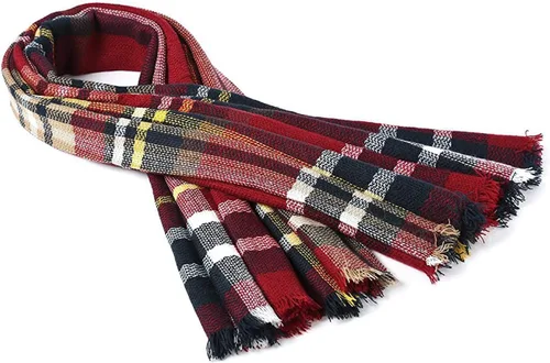 Vista 5 de American Trends Womens Fall Winter Scarf Plaid Tassel Soft Warm Blanket Scarves Womens Shawl Wraps