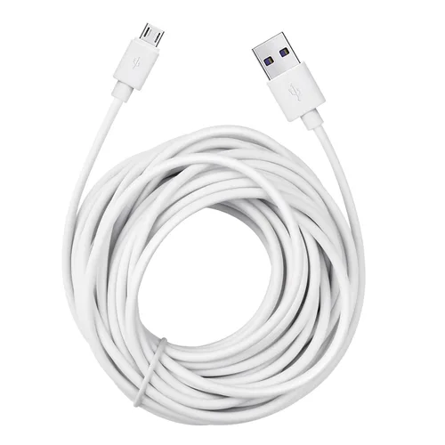 Vista 7 de Smays Cable micro USB de 25 pies de repuesto para cámara Wyze Cam, Nest - Cable de alimentación de extensión extralargo (negro)