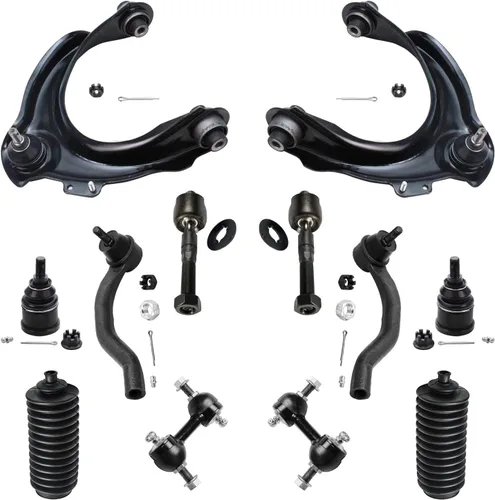 Vista 91 de Detroit Axle – 12 brazos de control superiores e inferiores delanteros con rótulas, barras de unión exteriores e interiores con topes, barras