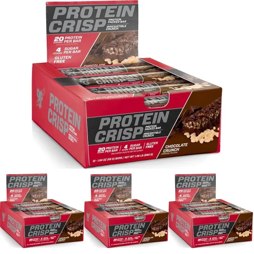 Vista 16 de BSN Protein Crisp Bar by Syntha-6 - Barra de proteína de suero bajo en azúcar, 1072751, Crunch de chocolate, 1