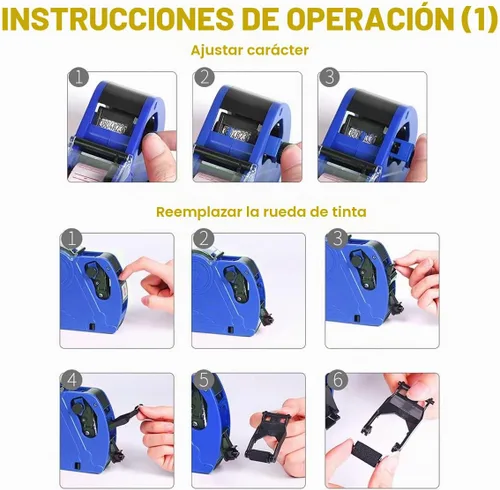 Vista 6 de Kit de máquina etiquetadora de precios, Azul
