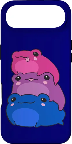 Vista 27 de Funda estética para iPhone 12/12 Pro Bisexual Flag Color Frogs Sutil Bi Pride LGBTQ