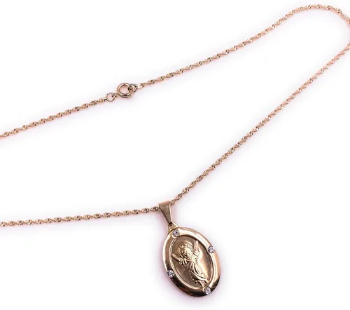 Vista 4 de Divine Child Jesus Pendant Necklace 17.5" Chain
