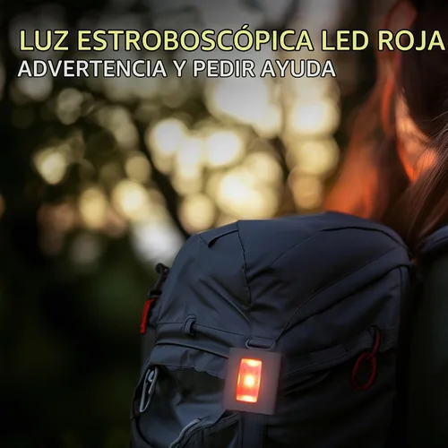 Vista 7 de Molrebe - Paquete de 2 luces de correr con clip, luces de seguridad magnéticas recargables