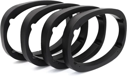 Vista 8 de 1 par 6x9 altavoz espaciador adaptador universal de plástico vehículo coche anillo montaje, 6x9 altavoces espaciador soporte audio Mat