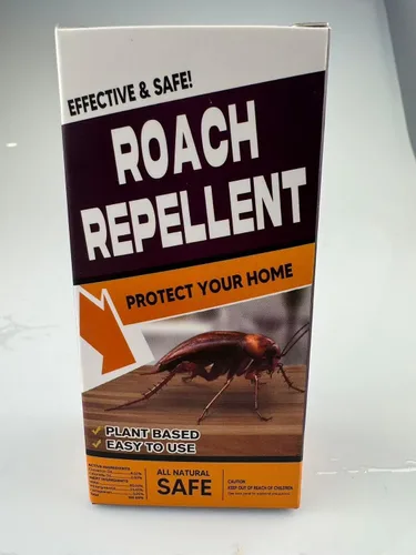 Vista 8 de Repelente Keep Roach Away para interiores, repelente de cucarachas lejos para el hogar, cobertura de 120 pies cuadrados, ingredientes a base
