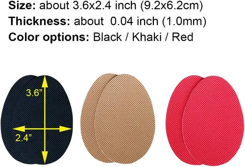 Vista 3 de Unikstep 5 pares de almohadillas de goma autoadhesivas antideslizantes, almohadillas de goma autoadhesivas antideslizantes, calcomanías y Negro