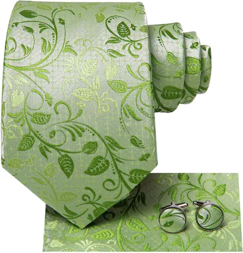 Vista 245 de Hi-Tie Corbatas de seda para hombre, diseño de cachemira a rayas, con bolsillo, gemelos cuadrados, conjunto formal de negocios