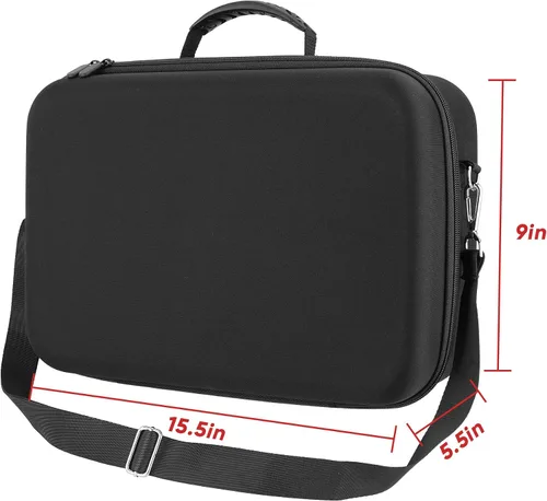 Vista 6 de Risou Funda de almacenamiento VR compatible con Oculus Quest 2 VR Gaming Headset y accesorios de controladores. Con cubierta facial de silicona