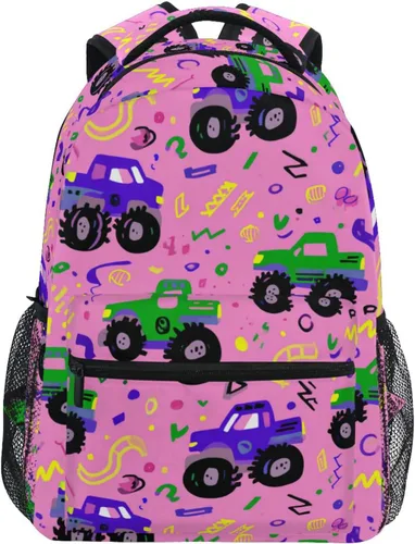 Vista 18 de Dussdil Blue Yellow Game Joysticks Backpacks for Boys Girls Kids Bookbag Elementary School Bag Travel Daypack for 3rd 4th 5th Grade Students Backpack