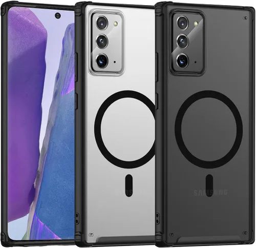 Vista 16 de TIANNIUKE Funda magnética para Samsung Galaxy Note 10 Plus, translúcida mate antihuellas, compatible con MagSafe, ajuste delgado, a prueba de Negro