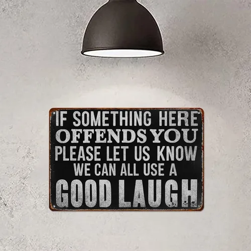 Vista 6 de Putuo Decor Duct Tape It Can't Fix Stupid But It Can Muffle The Sound Retro Aluminum Metal Signs Wall Decoration 8X12 Inches for Kitchen Bar Room