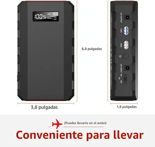Vista 6 de SinKeu Banco de energía portátil de 24000 mAh con salida de CA, cargador portátil para portátil de 88.8 Wh, estación de energía portátil