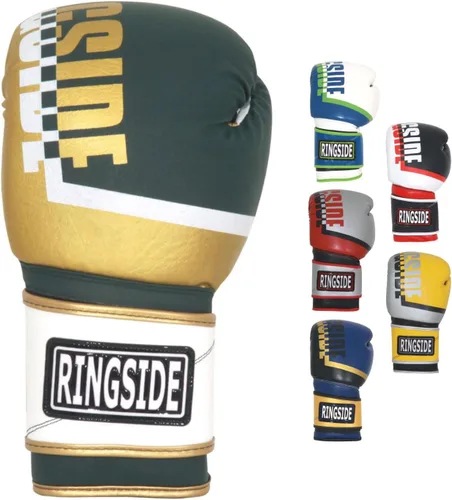 Vista 9 de Guantes de Boxeo de Sparring Ringside Bullet - Cuero Sintético de Alto Rendimiento para Boxeo, MMA, Muay Thai - Ajuste Seguro, Comodidad Ventilada