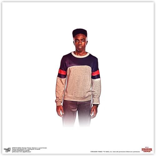 Vista 10 de Trends International Gallery Pops Netflix Stranger Things: Season 4 - Póster artístico de pared de Lucas Sinclair, 12 x 12 pulgadas, versión Versión