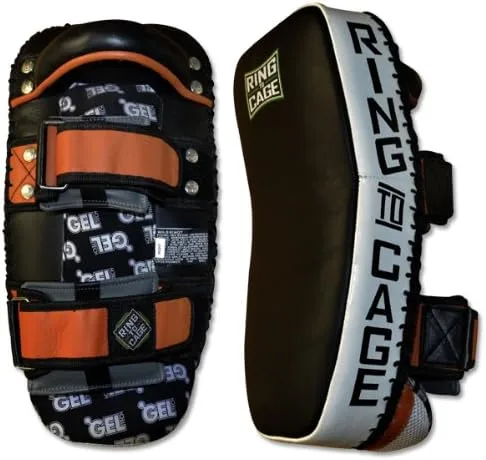 Vista 2 de Cojín de codo de platino GelTech Muay Thai, con almohadillas tailandesas profesionales para Muay Thai, MMA, Kickboxing