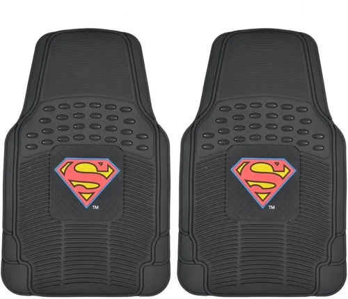 Vista 12 de BDK Warner Bros DC Comics Alfombrillas de Suelo de Goma Resistente Batman Blindado Accesorios para Automóvil - Alfombrillas Universales