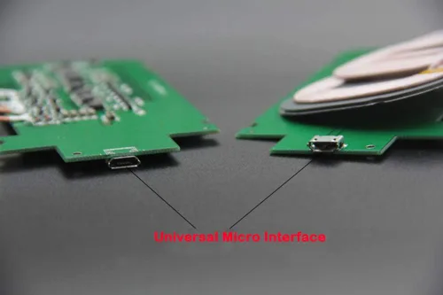 Vista 3 de 2 Pcs montón Tecnología de carga inalámbrica Tres bocinas Qi Estándar bricolaje Modified LED de bajo calor Cargador inalámbrico Transmisor Módulo