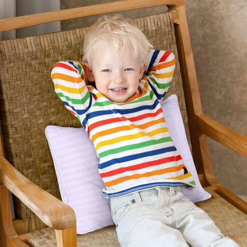 Vista 7 de Utopia Bedding Almohada para niños pequeños (Lavanda, paquete de 2), almohadas de 13x18 para dormir, funda de mezcla de algodón suave