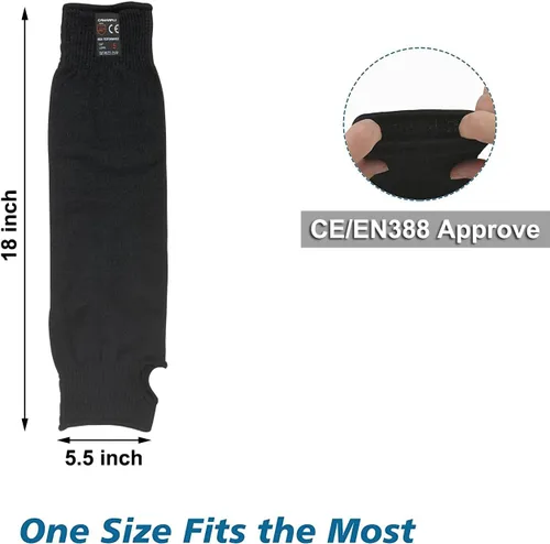 Vista 3 de 2 pares de mangas protectoras para brazos, protectores de brazo resistentes al calor, antiabrasión, brazalete de seguridad