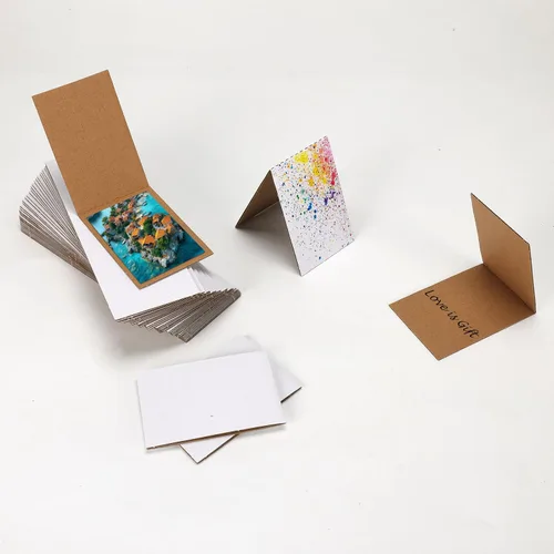 Vista 3 de Fundas protectoras de tarjetas 3x4.5, cartón, paquete de 100