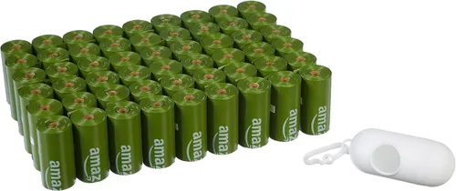 Vista 18 de AmazonBasics Bolsas Mejoradas para Desechos de Perro con Dispensador y Clip para Correa - 270 Unidades, Mango Brasileño