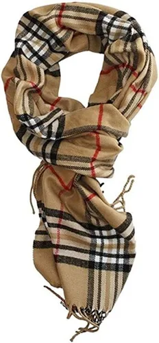 Vista 2 de Bufanda de invierno clásica con sensación de cachemira, colección súper suave