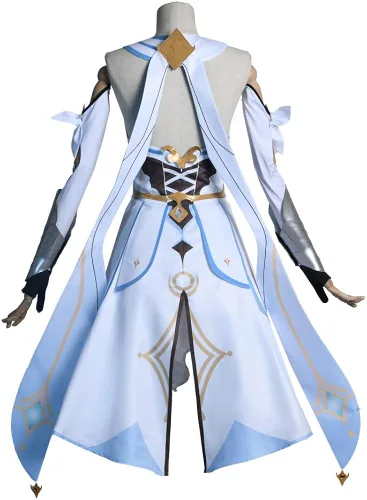 Vista 2 de Lumine Disfraz de cosplay, juego Genshin Impact, traje de lucha para Halloween Navidad