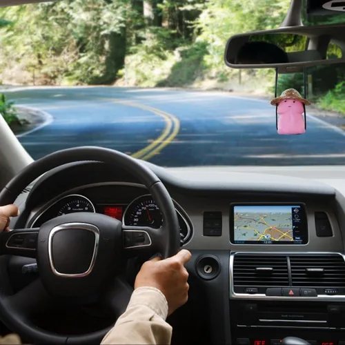 Vista 3 de Accesorios de automóvil para hombres, adorno de tablero de instrumentos para decoración de salpicadero, espejo retrovisor, lindo