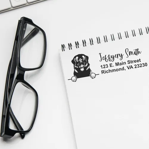 Vista 46 de American Bulldog Stamp Duo, Custom Return Address for Dog Lovers, Personalized Mail Mark for Letters and Cards