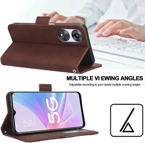 Vista 7 de Funda compatible con Nothing Phone 1, funda de cuero con tapa para tarjetero, accesorios para celulares, fundas de teléfono, color negro