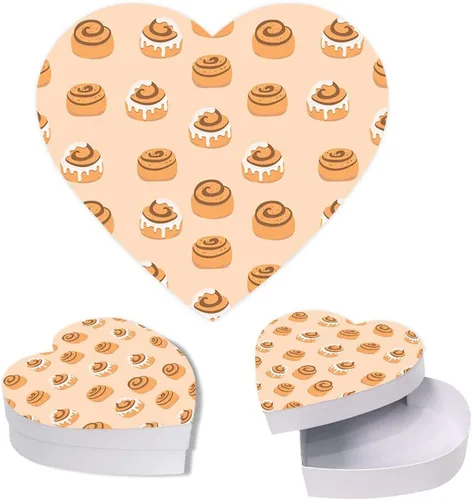 Vista 19 de Andaz Press Caja en forma de corazón para el día de San Valentín con tapa, divertida caja reutilizable en forma de corazón para tocino, caja de Bacon