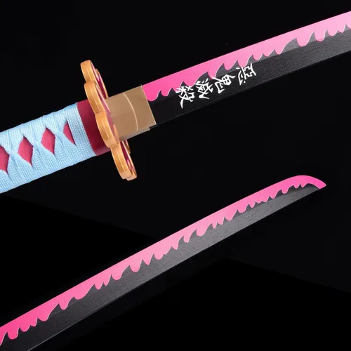 Vista 53 de ziqing Espada para cosplay de Demon Slayer hecha a mano, Katana de 31 pulgadas con múltiples estilos para elegir