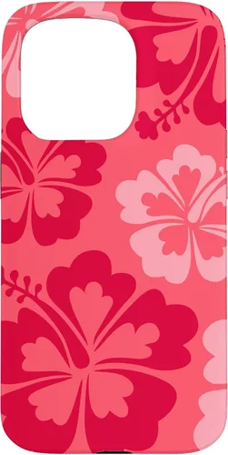 Vista 14 de Hibiscus Flower Beach Hawaiian Exotic Floral Surf Cranberry Case for iPhone 17
