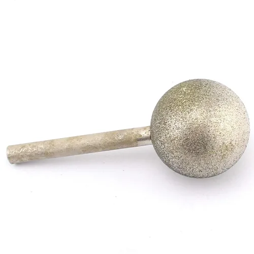 Vista 8 de ILOVETOOL Broca de molienda esférica de 0.394 in vástago redondo de diamante de 0.236 in para herramienta Dremel