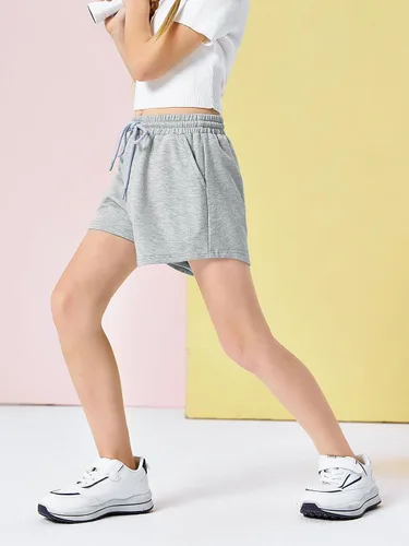 Vista 3 de Haloumoning Pantalones cortos deportivos para niñas de 5 a 14 años