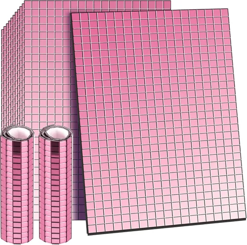 Vista 12 de Azulejos de mosaico autoadhesivos para proyectos de manualidades, 0.197 x 0.197 in (verde, 7200 piezas)
