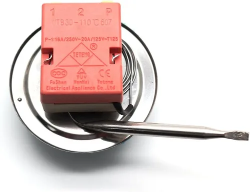Vista 2 de 220V a 250VAC 16A Interruptor de termostato ajustable Controlador de temperatura del horno capilar