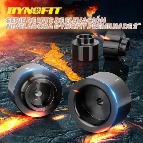 Vista 3 de Kits de elevación de nivelación trasera de 2" para Dodge Ram 1500 4X4 4WD 2WD 2009-2024, 2000-2020 Tahoe Suburban 1500, Dynofit Raise espaciadores