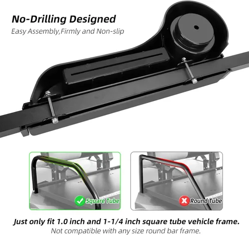 Vista 3 de Roykaw Reposabrazos de carrito de golf con soporte para tazas/reposabrazos de asiento trasero apto para EZGO/Club Car/Yamaha y la mayoría
