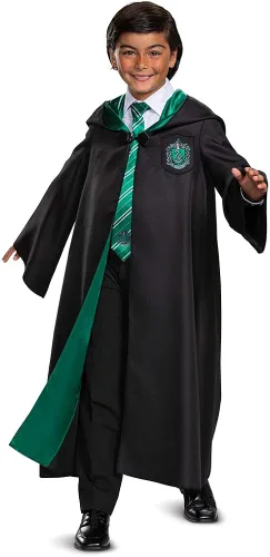 Vista 3 de Harry Potter Robe Official Hogwarts Wizarding World Costume Robes Deluxe Kids Size Dress Up Accessory