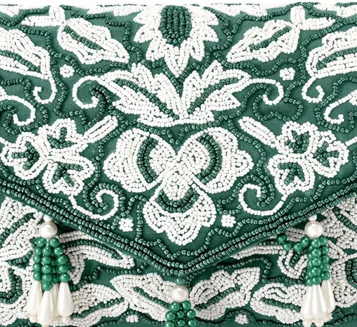 Vista 8 de Aheli Indian Potli Bags for Women Evening Bag Clutch Ethnic Bride Purse with Drawstring