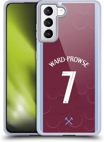 Vista 118 de Head Case Designs Officially Licensed West Ham United FC James Ward-Prowse 2023/24 Players Home Kit Gel Case [Military Grade Protection] Compatible